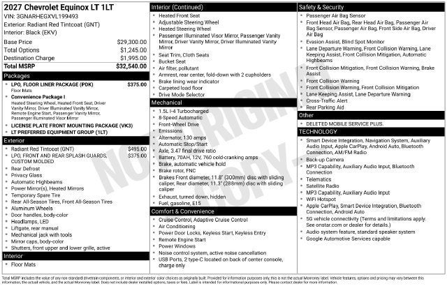 2027 Chevrolet Equinox LT