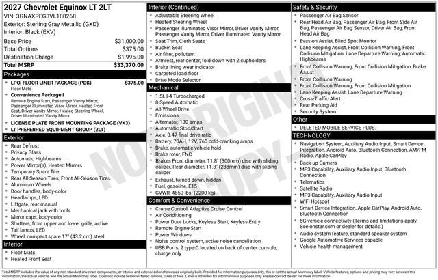 2027 Chevrolet Equinox LT - Photo 2