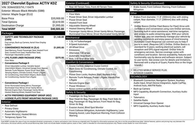2027 Chevrolet Equinox ACTIV - Photo 36