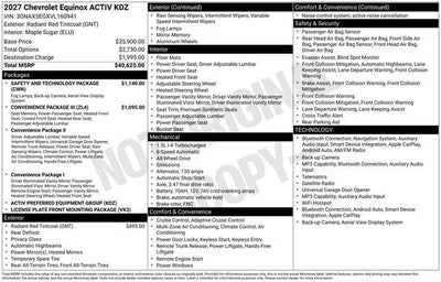 2027 Chevrolet Equinox ACTIV