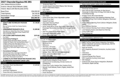 2027 Chevrolet Equinox RS