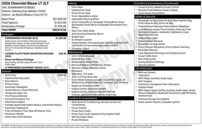 2026 Chevrolet Blazer 2LT