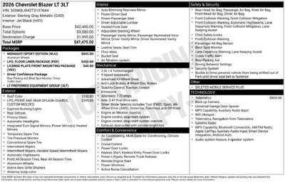 2026 Chevrolet Blazer 3LT