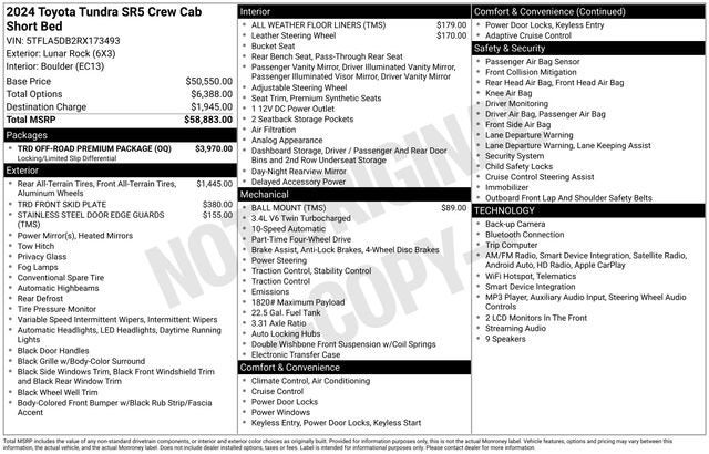 2024 Toyota Tundra 4WD SR5