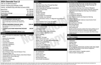 2026 Chevrolet Trax LS