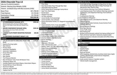 2026 Chevrolet Trax LS