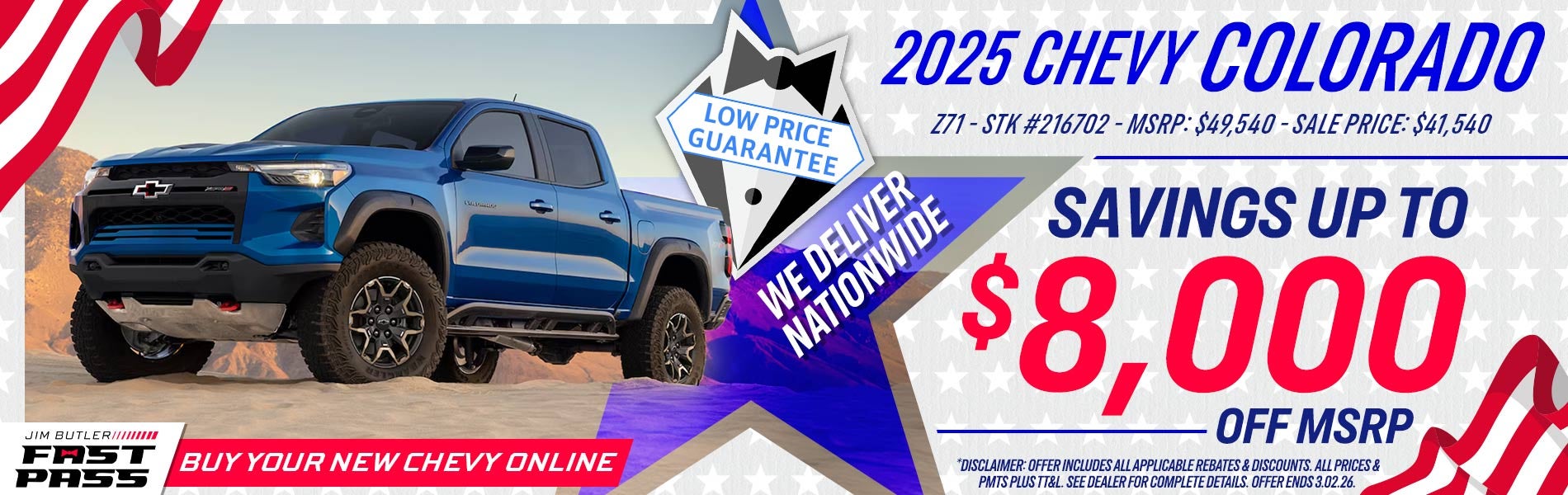 2025 Chevy Colorado - Savings Up To $8,000 Off MSRP