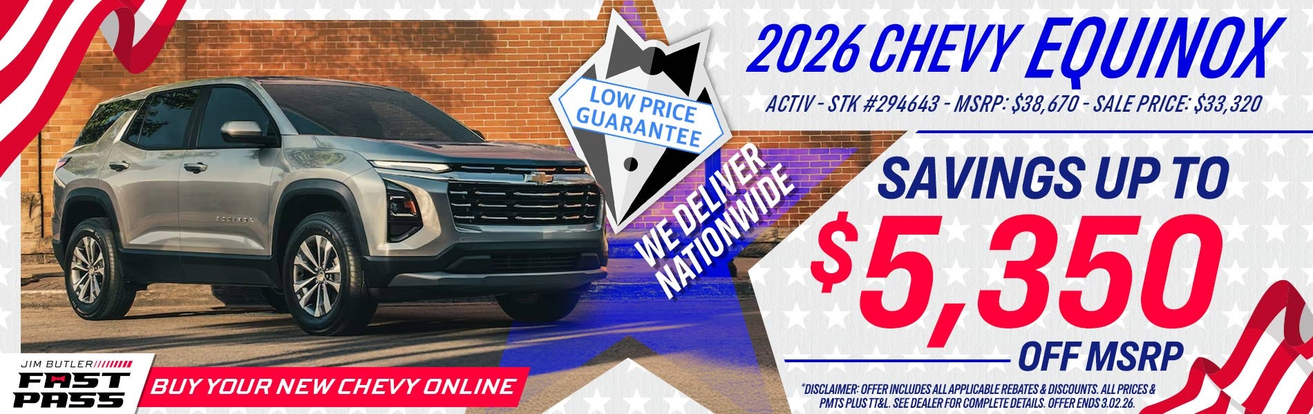 2026 Chevy Equinox - Savings Up To $5,350 Off MSRP