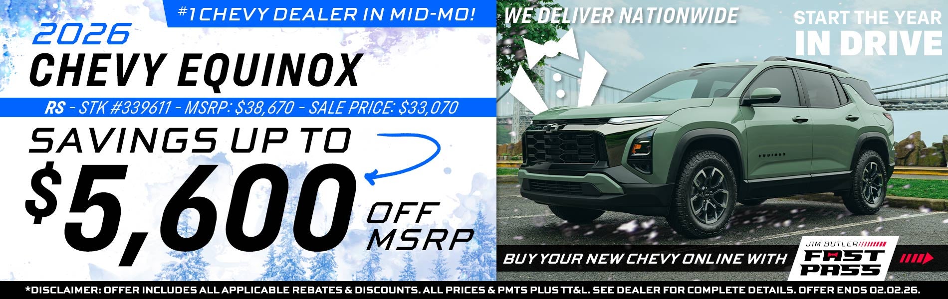 2026 Chevy Equinox - Savings Up To $5,600 Off MSRP