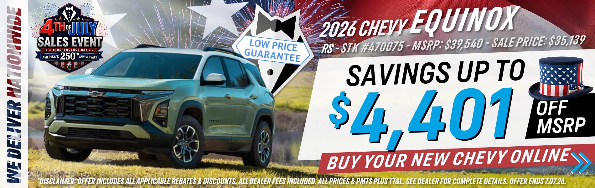 2026 Chevy Equinox - Savings Up To $4,401 Off MSRP