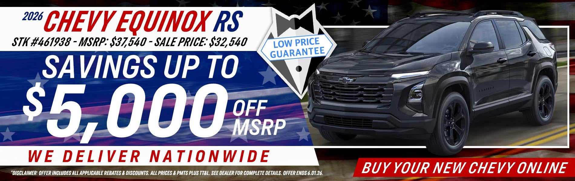 2026 Chevy Equinox - Savings Up To $5,000 Off MSRP