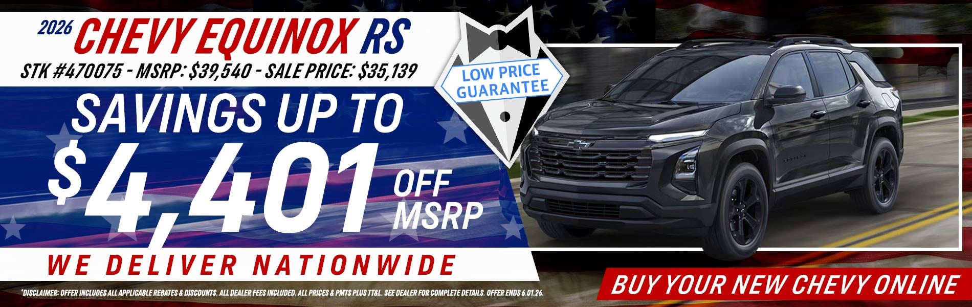 2026 Chevy Equinox - Savings Up To $4,401 Off MSRP