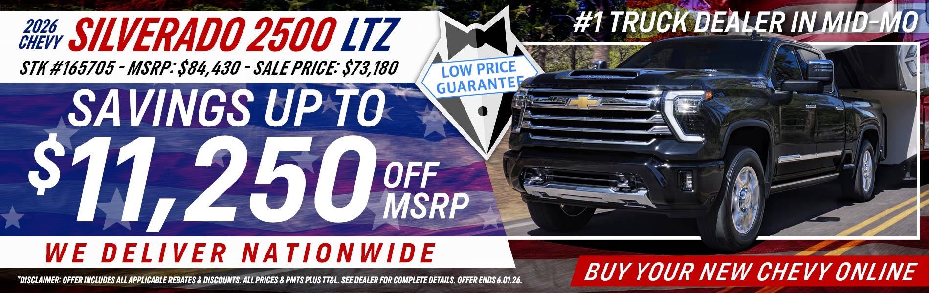 2026 Chevy Silverado 2500 - Savings Up To $11,250 Off MSRP
