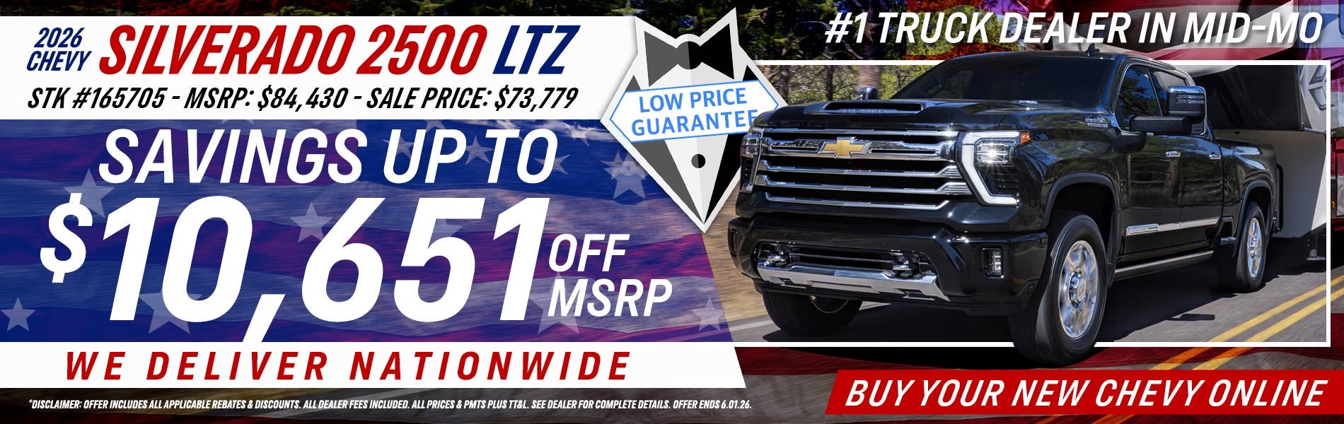 2026 Chevy Silverado 2500 - Savings Up To $10,651 Off MSRP