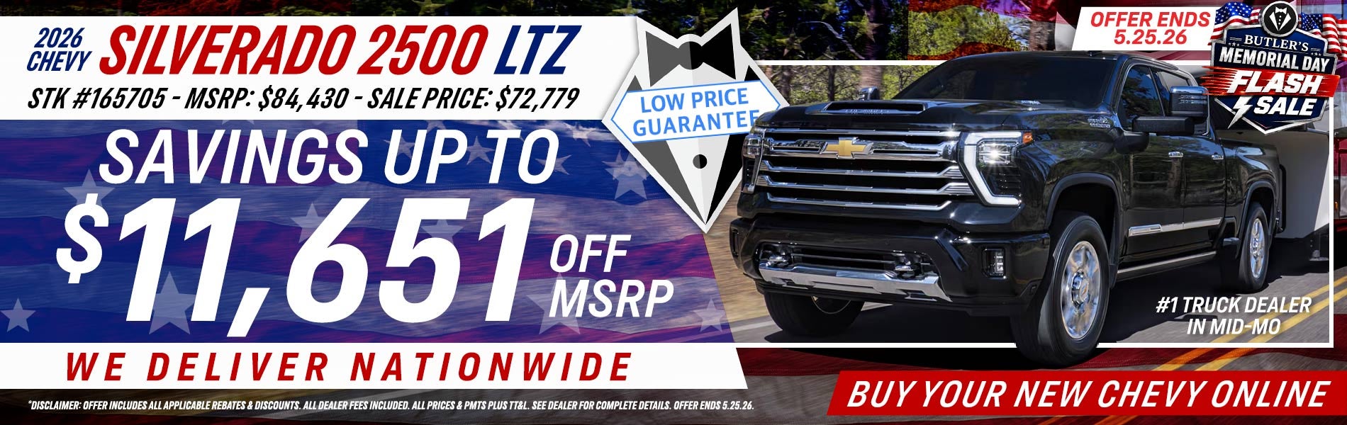 2026 Chevy Silverado 2500 - Savings Up To $11,651 Off MSRP