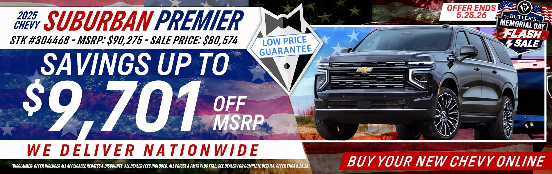 2026 Chevy Suburban - Savings Up To $9,701 Off MSRP