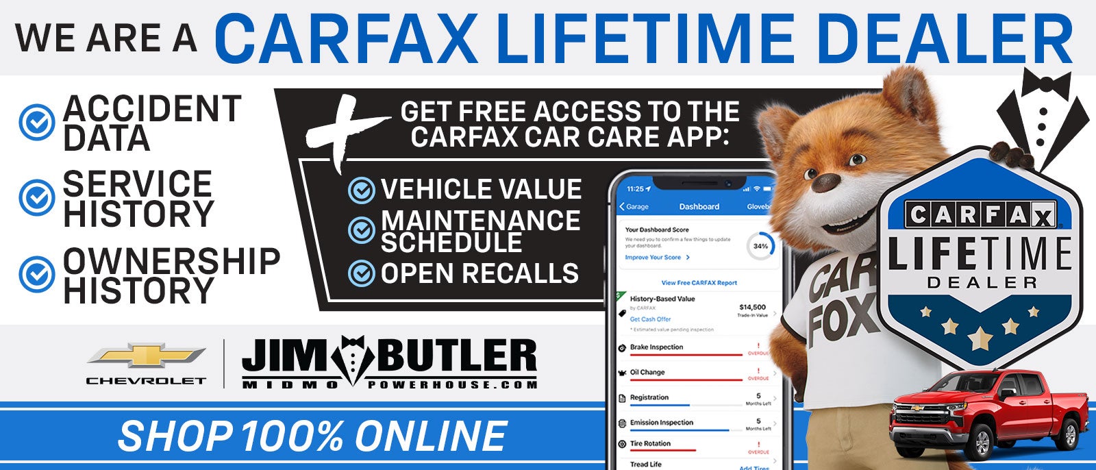 Get FREE CarFax For Life