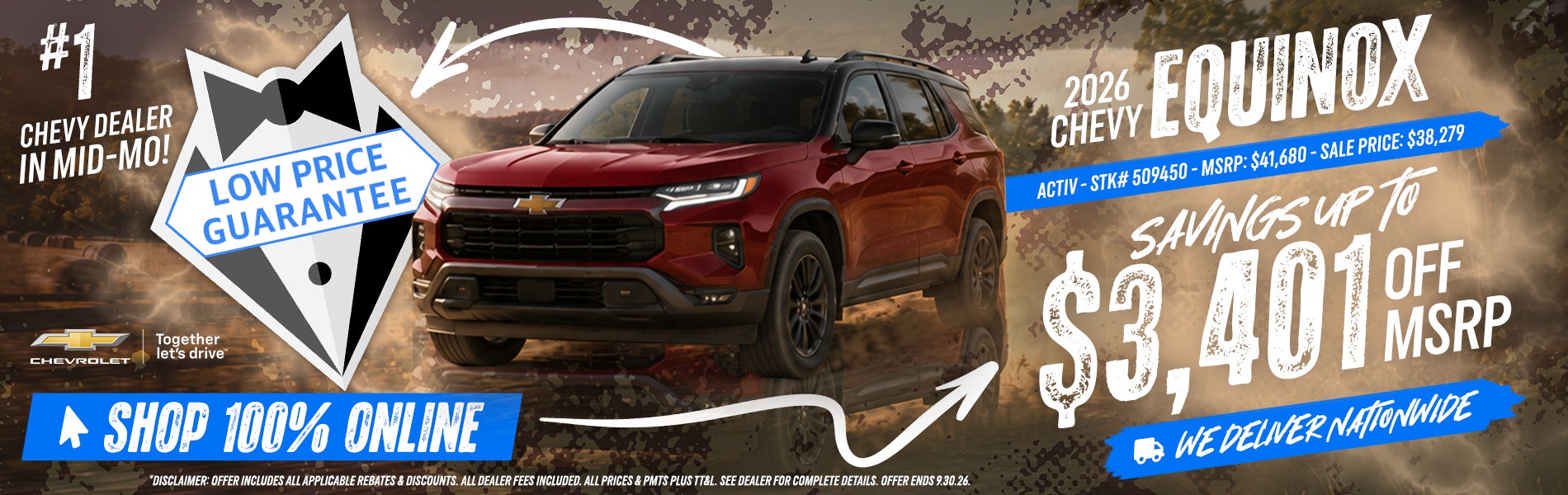 2026 Chevy Equinox - Savings Up To $3,401 Off MSRP