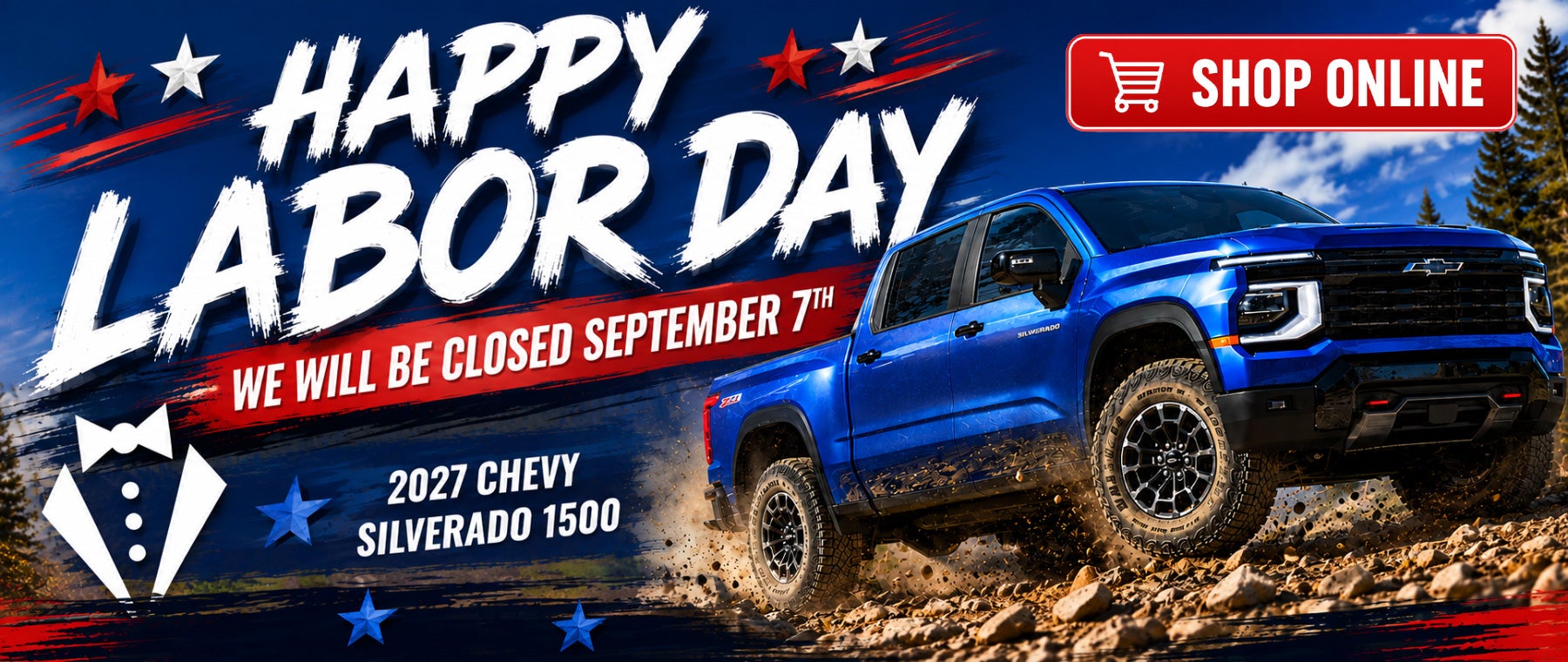 Happy Labor Day! We will be closed on 9/7!