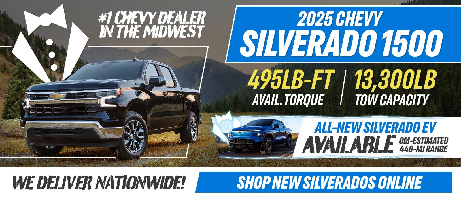Shop For A New Chevy Silverado At The Mid-MO Powerhouse