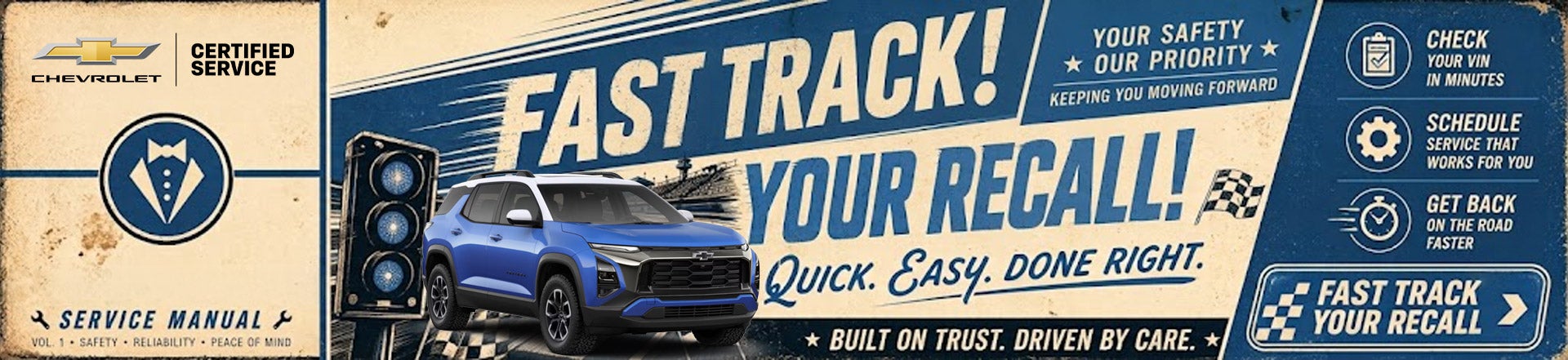 Fast Track Recall Banner