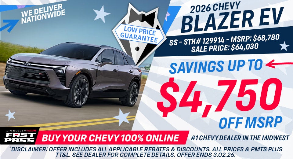2026 Chevy Blazer EV SS - Savings Up To $4,750 Off MSRP