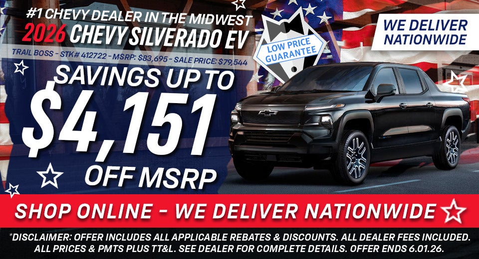 2026 Chevy Silverado EV - Savings Up To $4,151 Off MSRP