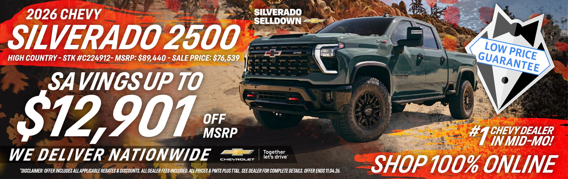 2026 Chevy Silverado 2500 - Savings Up To $12,901 Off MSRP