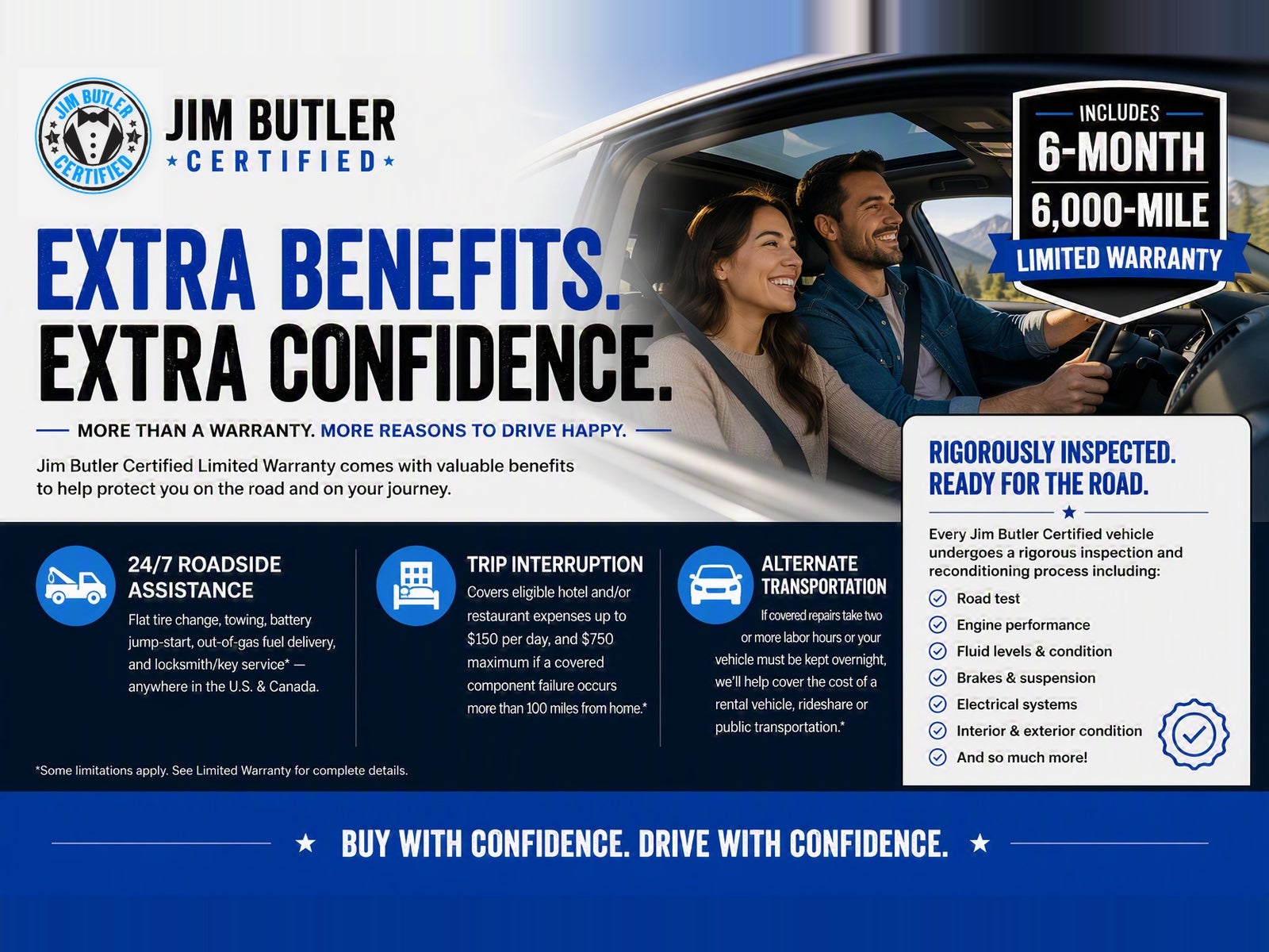 Jim Butler Certified - Extra Benefits. Extra Confidence.