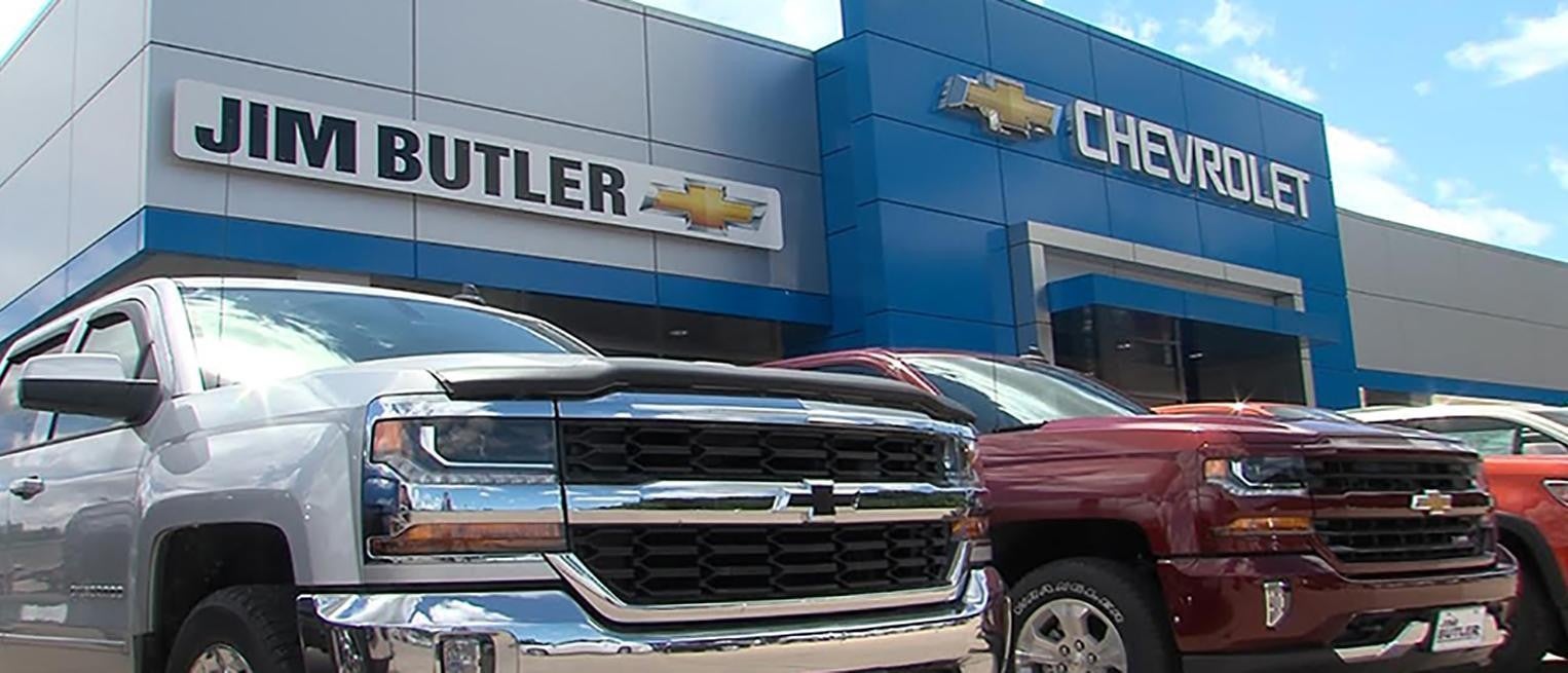 Jim Butler Linn Chevrolet photo of sign on building