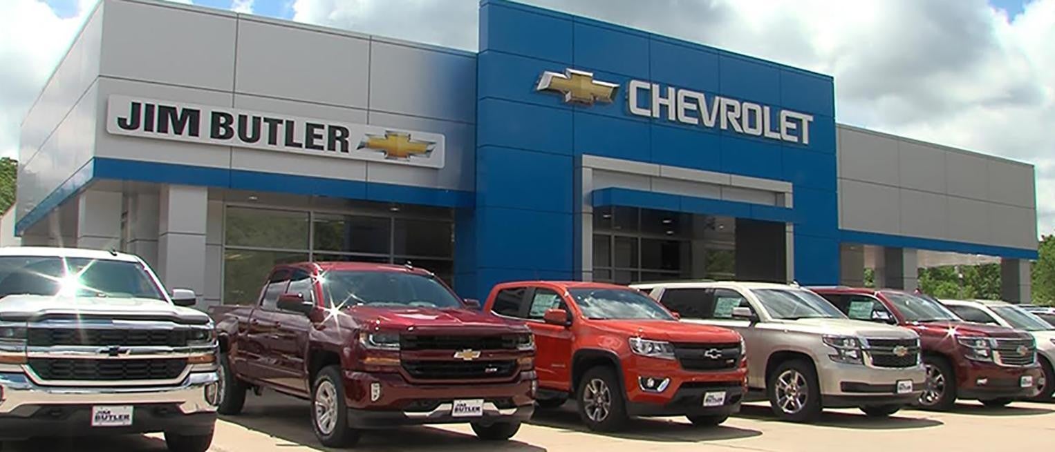 Jim Butler Linn Chevrolet photo of sign on building second angle